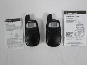 Bell South Black/Silver Walkie Talkie 2 Way Radio Model 2252 - Picture 1 of 7