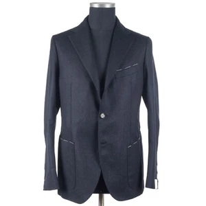 NWT LUIGI BORRELLI Blazer Sport Coat 3-2 Wool Procida US:42 EU:52 Tailored grey - Picture 1 of 15