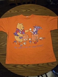 Vintage Winnie The Pooh And Piglet Halloween Tee - Picture 1 of 4