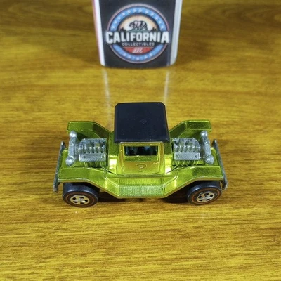 Vintage Hot Wheels Redline T-4-2 Verde Claro Brilhante Hong Kong 1971 Ford Modelo T - Imagem 1 de 4