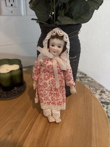 Vintage China Head Cloth Body Doll Woman Girl - Picture 1 of 4