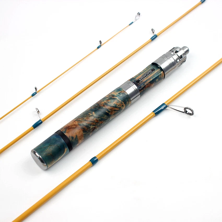 SEACHASER caña giratoria 4'6"" caña de pescar de viaje ultraligera rápida 2-6 lb Foto 1 de 4