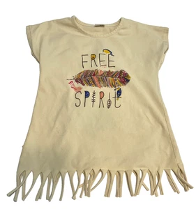 FREE SPIRIT * Camisa con flecos para niñas * Beige * Niños 5XL * - Imagen 1 de 6
