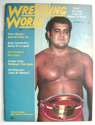 WRESTLING WORLD-SUMMER 1971-KOLOFF DEFEATS BRUNO! MASKED PATTERSON! JERRY GRAHAM - Image 1 of 4