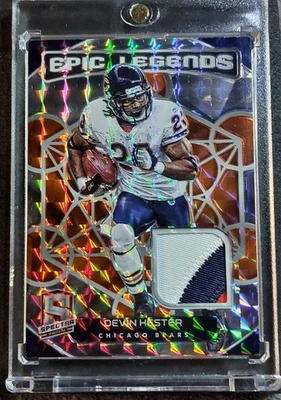 2020 Panini Spectra Devin Hester Epic Legends GOLD Player Worn 3-Color Patch /10 - Image 1 of 2