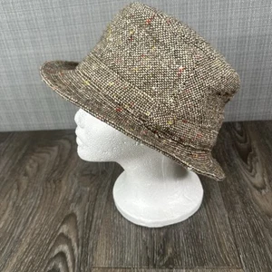 Irish Tweed The Original Irish Walking Hat Men Sz XL Wool Union Made Vintage - Imagen 1 de 17