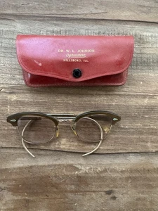 Marcos de gafas vintage American Optical 24 1/10 12K GF rellenos de oro marrón - Imagen 1 de 18
