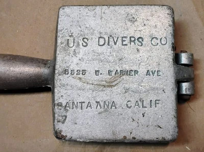 US DIVERS PIEL BUCEADOR MOLDE DE PESO VINTAGE AÑOS 60 70 3LB Foto 1 de 4