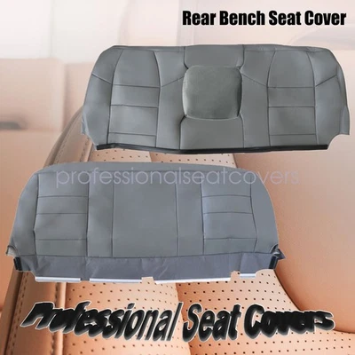 2 PIEZAS Fundas de asiento de cuero para banco trasero Ford F250 F350 Super Duty 2002-2007 gris Foto 1 de 4