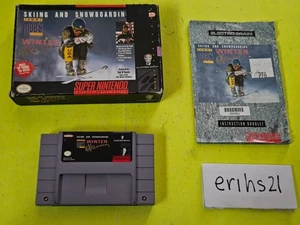 Tommy Moe's Winter Extreme: Esquí y Snowboard (SNES) Super Nintendo Completo - Imagen 1 de 8