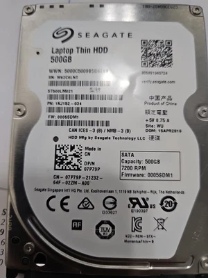 Seagate Laptop Thin HDD ST500LM021 500GB 2.5" SATA III Laptop Hard Drive - Image 1 of 2