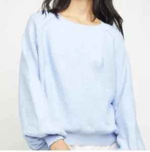 Free People Found My Friend Pullover Sweater Texture Boucle Long Sleeve L NWOT - Picture 1 of 7