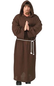 LICENSED FRIAR TUCK MONK GHOUL ROBE PRIEST FANCY DRESS UP HALLOWEEN COSTUME - Bild 1 von 2
