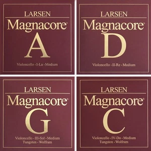 Larsen MAGNACORE 4/4 Cello Strings SET in medium, strong, MIX 1, MIX 2 - Picture 1 of 1
