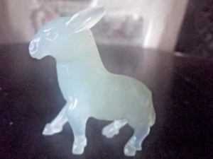 Antique Chinese Green Jade Small Donkey - Picture 1 of 4