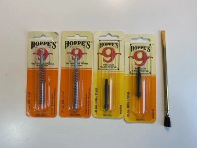 Lot of 5 Hoppe's Brushes, Knob Ends and Brass Screw Driver Brush Combo - Image 1 of 4