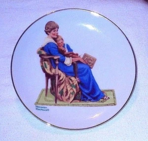 Plato decorativo Norman Rockwell BEDTIME 61⁄2"" - 1984 - Imagen 1 de 6