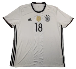XXL 🔥 #18 KROOS DFB Deutschland Trikot 2016 EM WM weiß ✅ 2XL Patch - Bild 1 von 7