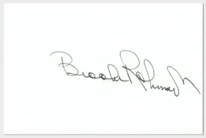 BROOKS ROBINSON Autograph HOF Signed 4x6 Index Card Authentic AUTO LOA JSA - Picture 1 of 2