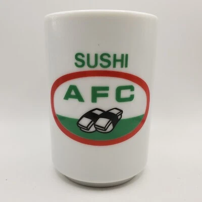 Vintage Retro AFC Sushi Japanese Tea Sake Cup Mug Country & Sea Art Prop 4.5" T - Image 1 of 4