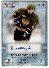 2014-15 In The Game Heroes & Prospects Silver Brett McKenzie Auto /50 #PA-BM1