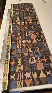 GP&J Baker fabric remnant, 174 x 52 cm, Potato Print, colour: Chocolate - Picture 1 of 9