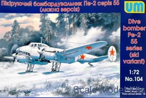 Unimodel 104 - 1/72 Pe-2 Soviet dive bomber (serie 55), ski variant UM 104 - Picture 1 of 10