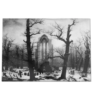 Caspar David Friedrich - Klosterfriedhof ++ FLAG, FLAGGE ++ 70x100cm ++ NEU !! - Imagen 1 de 1