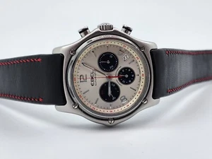 Black Calf leather straps 3526CH for EBEL 1911 XL Chronograph 9137260 - Picture 1 of 17