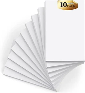 Small Note Pads 3x5 Pocket Notepad, 10 Pack Server Note Pads 3x5, White Memo ... - Picture 1 of 3