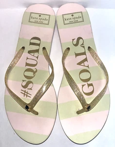 Neu ohne Etikett Kate Spade NY Damen 11 Nassau # Squad Goals Flip-Flop Sandalen gestreift - Bild 1 von 7