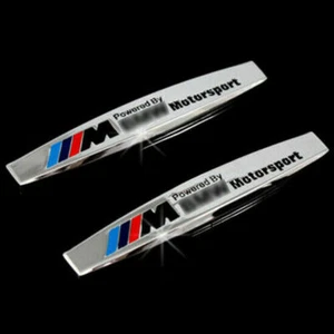 2x M POWER Emblem Auto Schriftzug Aufkleber Plakette für Racing Performance NEU - Bild 1 von 4