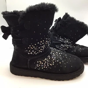 UGG Classic Galaxy Bling Embellished Suede Short Boots US Women's Size 7 - Picture 1 of 11