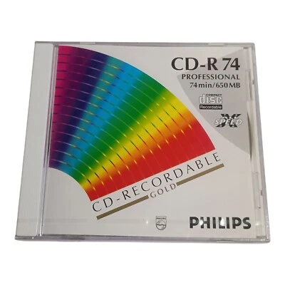 Philips CD-R 74 Professional 74min/650MB – Unused Sealed (1 Disc) - Image 1 of 2