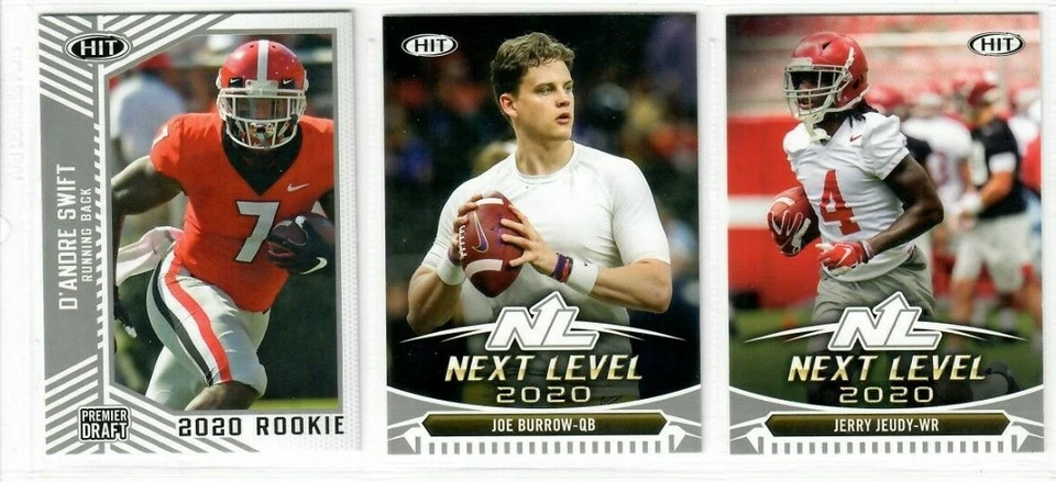 2020 Sage Hit Premier Draft Football Base SILVER ROOKIE 1-50 PICK BURROW LOVE  - Image 1 of 1