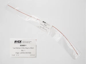 NEW IDEX 62550-1 PEEKsil Orange Tubing 1/16" OD x 25µm ID x 50cm Length - Bild 1 von 1