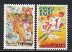 NETHERLANDS ANTILLES Christmas & New Year MNH set - Picture 1 of 1