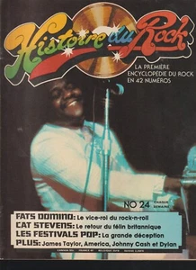 1975 HISTOIRE DU ROCK MAGAZINE NO 24, FATS DOMINO CAT STEVENS , GOOD CONDITION - Picture 1 of 1