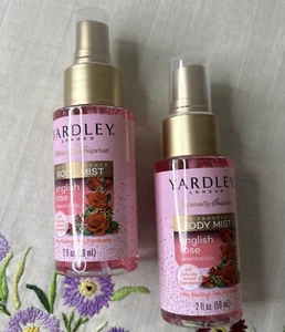 (2) Yardley London Body Mist English Rose 2 Oz. Each Natural - NEW! - Picture 1 of 2