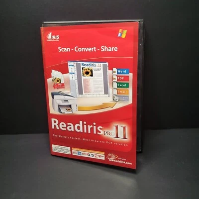 2006 Readiris Pro 11 Version 11.1 For Windows Word PDF Excel Email And Many More - Image 1 of 4