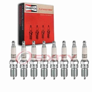 8 pc Champion Platinum Spark Plugs for 1996-2000 GMC K2500 5.0L 5.7L V8 sz - Picture 1 of 5