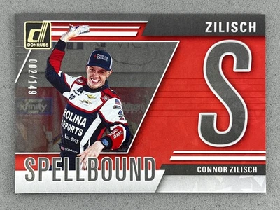 Donruss Racing Connor Zilisch Spellbound #38 Red Ice Letter "S"/149 2025 Foto 1 de 2