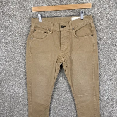 Pantalones de mezclilla Rag & Bone edición estándar calce 2 piernas ajustadas para hombre 29x35 caqui hechos en EE. UU. Foto 1 de 4