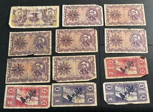 Soldi militari epoca Vietnam 1969 serie MPC 681 $5 $1 (7) 25C (2) 10C (2) - Foto 1 di 10