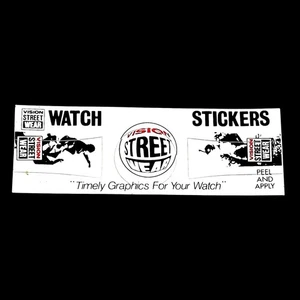 Vintage 1980’s -Vision Street Wear Sticker -Timely Graphics For Your Watch- - Picture 1 of 4
