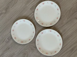 Menge 3 Corelle Corning Forever Yours 8,5" Mittagessen Mittagessen Teller - Bild 1 von 4