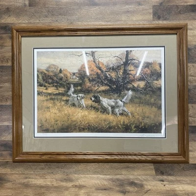 Arte enmarcado de colección de Robert. Setter inglés certificado K. Abbett 35x28 “Class Act” Foto 1 de 4