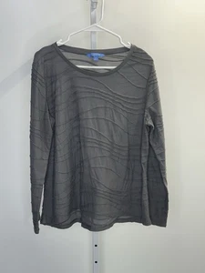 Simply Vera Wang Damen Bluse grau Langarm Oberteil, Größe XL.  2S - Bild 1 von 7