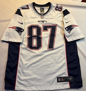 #87 Rob Gronkowski New England Patriots NIKE On Field Camiseta Blanca L - Imagen 1 de 8