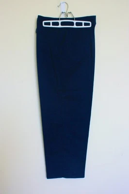 Calça feminina David Brooks tamanho 14 perna reta algodão preta - Imagem 1 de 4